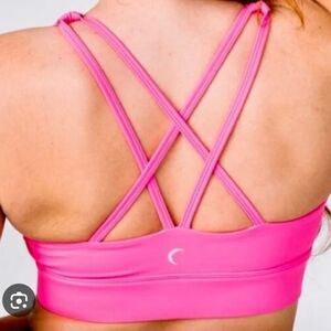 ZYIA Active Hot Pink Strappy Sports Bra Full Coverage Women's Plus Size XXXL 3X